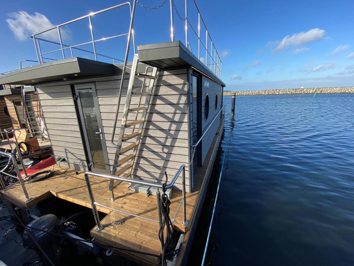 Hotel Hausboot Fjord Baltica Mit Dachterrasse In Barth Exterior foto
